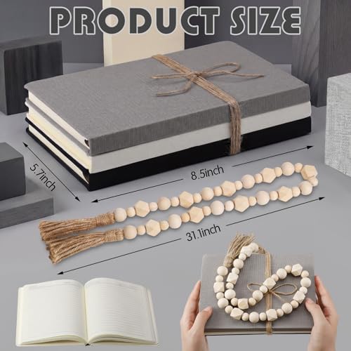 Feifeiya 3 Pieces Faux Decorative Books Set for Home Decor,Modern Black - Image 3