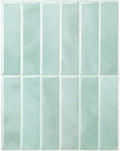 Smart Tiles Peel and Stick backsplash, Stacked Teal, 11.43"x9" by SmartTiles-OriginalPeelandStickBacksplashTiles