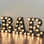 Pooqla Black LED Light Up Bar Sign For Home Bar Decor by Pooqla