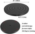 Hanobe Wooden Lazy Susan for Table Centerpiece, Round Serving Tray, 11.2" - Image 6