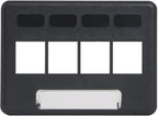 ICC 4-Port Modular Furniture Faceplate by ICC