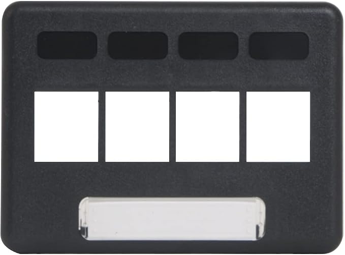ICC 4-Port Modular Furniture Faceplate by ICC