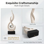 FJS Sandstone Abstract Flame Sculpture for Living Room Coffee Table Decor - Image 3