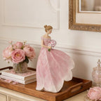 Guichifun Pink Leaf Angel Girls Fairy Statue Collection Home Decoration - Image 5
