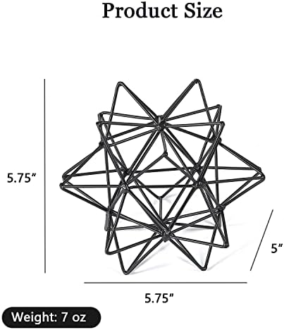 Metal Table Top Decor, 3D Metal Geometric Sculpture - Image 3
