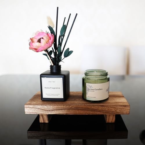 Wood Riser for Decor, 8.66X3.54in Wood Pedestal Stand, Small Wooden Riser for Bathroom for Kitchen Counter - Image 5