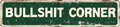 Vintage Tin Bullshit Corner Sign Retro Metal Sign for Outdoor indoor Decoration - Outdoor indoor Funny Wall Art Plaque 4x16 Inch by VintageTinSign