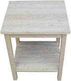 International Concepts Portman Accent Table 16"W × 14"D × 20"H, Solid Parawood - Image 8