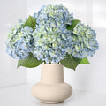 Waipfaru Hydrangea Artificial Flowers, 4PCS Real Touch Flowers, 20" Faux Hydrangea Flowers, Latex Real Touch Hydrangeas, Fake Flowers for Home Decor Party Bouquet Wedding Decoration, Blue by Waipfaru