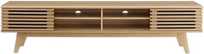 Modway Render Mid-Century Modern Low Profile 70 Inch Media Console TV Stand in - Image 3