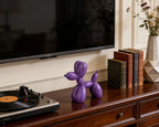 4 Inch Matte Purple Balloon Dog Sculpture - Image 3