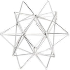 Metal Geometric Table Top Decor, 3D Sliver Spheres Decorative Accents Balls, Iron Abstract Sculpture Objects for Home Decor, Coffee Table Top Decorations for Home Office Living Room Bedroom Decor by YiLifebes-EasytoLife