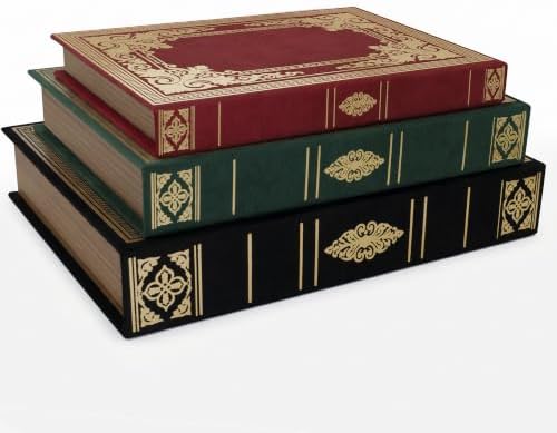 Vintage Faux Book Boxes, 3 Decorative Books with Hidden Storage by DesigntheQuietwithFveuc