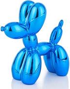 4 Inch Shiny Blue Balloon Dog Sculpture by AMOIENSIS