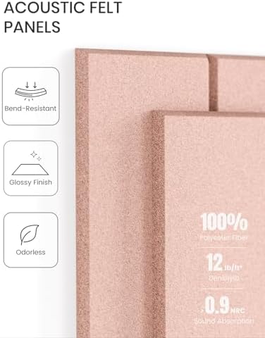 Fluxynara Felt Bulletin Board & Cork Board Alternative 36'' x 24'' - 6 Pack - Image 4