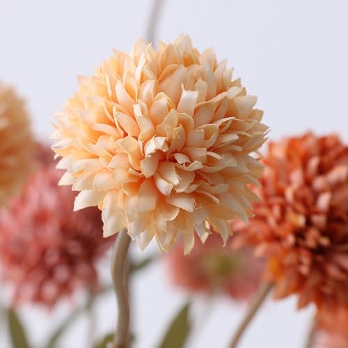 Artificial Flowers for Vase 10 Pcs, 20 Inch Fake Mums with Long Stems - Image 5