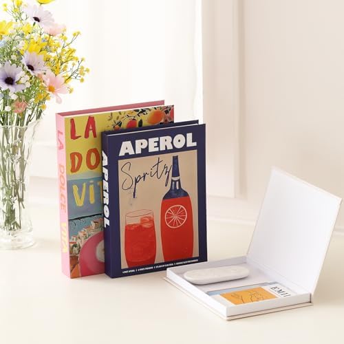 Aesthetic Decorative Books,Set of 3 Fake Books Storage Box(Pink) - Image 7