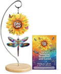 Dragonfly Sunflower Gifts for Women - Dragonflies Christian Desk Decor by Hanatoca