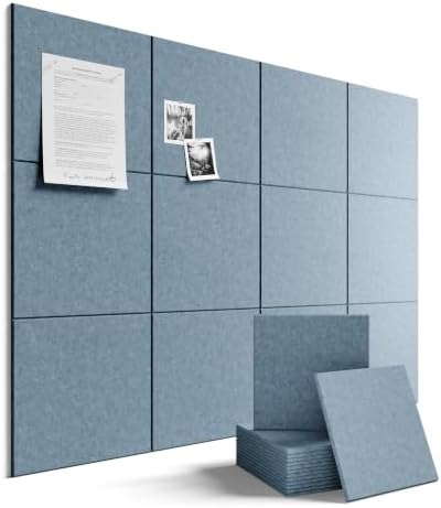 Fluxynara Felt Bulletin Board & Cork Board Alternative 36'' x 24'' - 6 Pack by FLUXYNARA