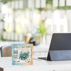 Sea Turtle Decor Inspirational Desk Decor Sea Turtle Gifts Summer Decorations Wooden Box Sign for Home Office Farmhouse Table Shelf - Image 5