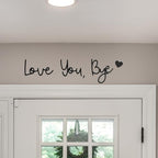 OYASUMI Love You Bye Wood Sign– Boho Farmhouse Above Door Wall Decor for Entryway, Hallway, or Living Room | Express Love & Warmth | Romantic Gift for Family, Lovers, or Valentine’s Day by OYASUMI