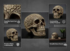 Life Size Plastic Skull - Skeleton Head Prop for Halloween Haunted House - Image 4