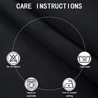 Black Blackout Curtains 52 x 63 Inch Length/Set of 2 Curtain Panels/Thermal - Image 4