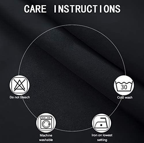 Blackout Curtains 66 x 95 inch/Black Curtains Set of 2 Panels/Thermal Insulated - Image 4