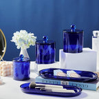 SheeChung Acrylic Vanity Tray, Bathroom Makeup Organizer Countertop, Blue - Image 5