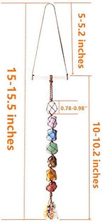 7 Chakra Stones Healing Crystals Hanging Ornament Chakra Tassel Christmas Ornaments Pendulum Good Luck for Home Decoration - Image 2