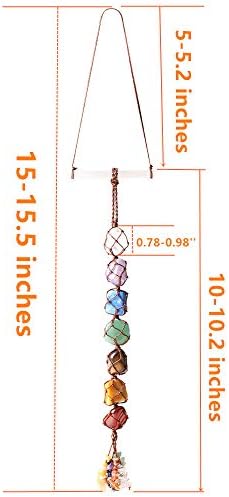 7 Chakra Stones Healing Crystals Hanging Ornament Chakra Tassel Christmas Ornaments Pendulum Good Luck for Home Decoration - Image 2