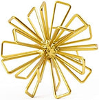 4.75" Gold Triangular Striking Iron Table Decoration Sphere by TICKCACY-EnrichYourLife