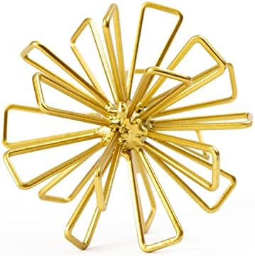 4.75" Gold Triangular Striking Iron Table Decoration Sphere by TICKCACY-EnrichYourLife