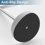 Silver T-Shaped Hand Towel Holder Stand for Countertops, Stainless Steel - Image 5