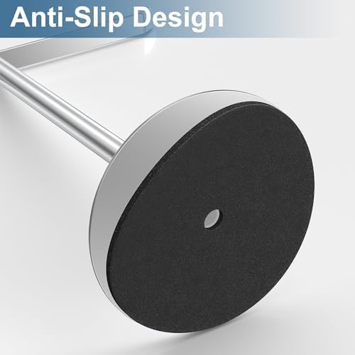 Silver T-Shaped Hand Towel Holder Stand for Countertops, Stainless Steel - Image 5