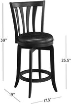 Hillsdale Savana Wood Kitchen Counter Height Stool, 29.5" High - Image 3