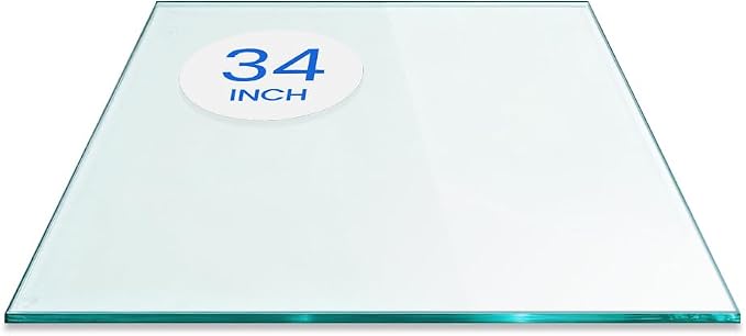 Dulles Glass 34 inch Square Glass Table Top by DullesGlass