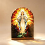 KOMI Catholic Icon Virgin Mary Stand Ornament Statue Acrylic Home Altar Decor Christian Gifts - Image 4