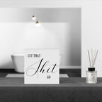 Funny Rustic Bathroom Decor - Wooden Box Sign Humor for Restroom Shelf, Half Farmhouse Style Toilet Sign for Guests - Tabletop or Countertop - Image 5
