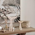 Rustic Wood Whale Tail Decor Nautical Tabletop Decor Beach Coastal Themed - Image 6