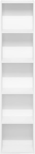 Furinno PASIR Book Shelf, 5-Tier Modern Bookshelf, Open Shelves Bookcase 9 x 12 - Image 9