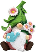 Summer Garden Gnome Decor with Daisy Floral Gnomes Gifts for Women by AllaboutGnomesDecor