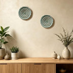 Metal Wall Sculpture, 10'' Round Textured Radiant Sunburst Wall Decor - Image 7