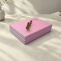 Decorative Linen Book Set – Set of 3 Extra Large Real Books | Coffee Table & Shelf Mantle Decor | Modern Home Decoration | Guest Book Journals | Extra Large Journals (Pink) by Unknown