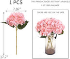 Kimura's Cabin 6pcs Artificial Hydrangeas Flowers Silk Hydrangea,Pink - Image 2