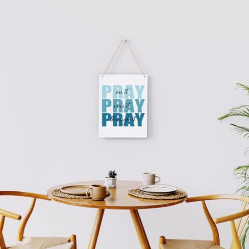 Pink Bible Verses Wall Decor, Christian Inspirational Wooden Sign Art for Home, Porch, Bedroom, Living Room, Office - Women's Room Decor - Image 4