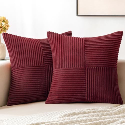 MIULEE Burgundy Decorative Throw Pillow Covers - Image 7