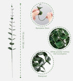 30pcs Artificial Eucalyptus Stems Eucalyptus Leaves,Fake Eucalyptus Plants - Image 3
