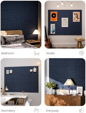 Fluxynara Felt Bulletin Board & Cork Board Alternative 48'' x 36'' - 12 Pack - Image 6