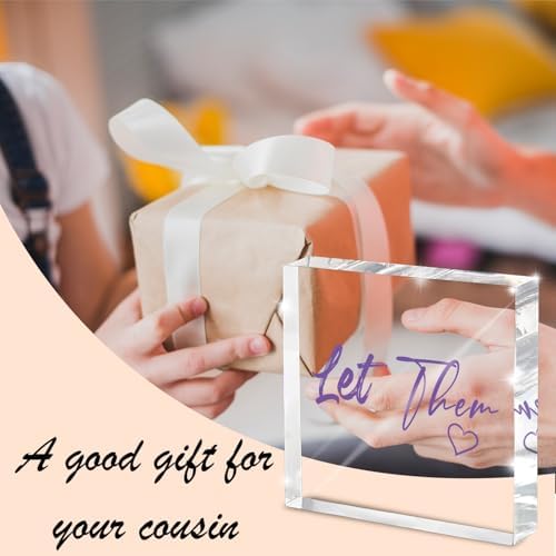 Let Them - Purple 4 Inch Acrylic Desktop Sign, Office and Cubicle Decor for Women, Desk Accessory, Inspirational Quote Gift for Friends, Home Office Decor - Image 5